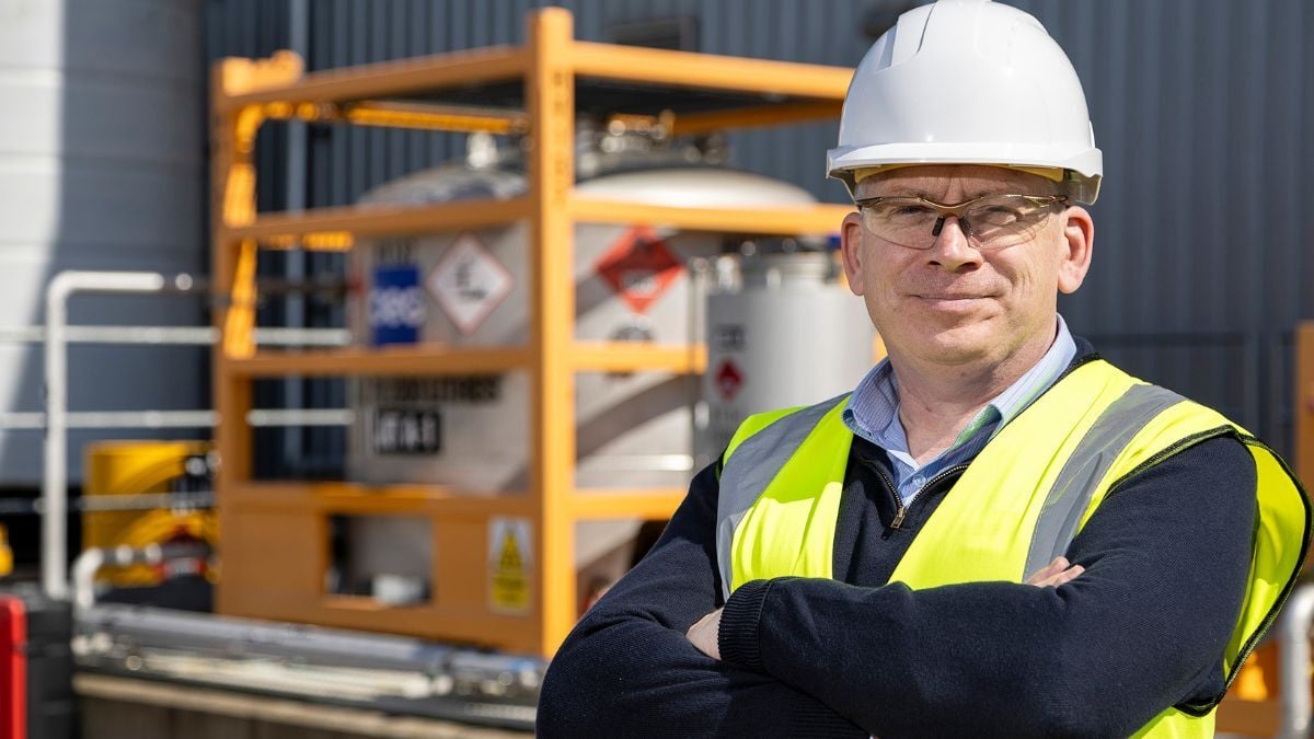 Pictured: Graham Short - Helicopter Refuelling Training Operations Manager