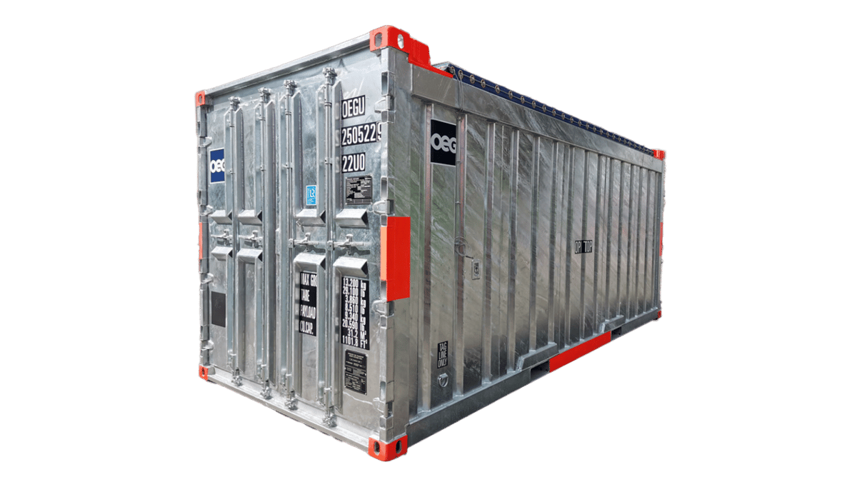 20ft Open top (heavy lift) container