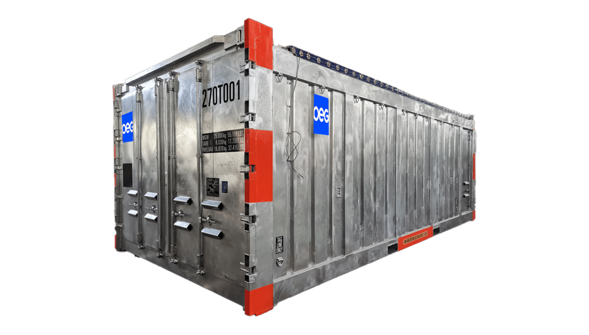 27ft Open top container