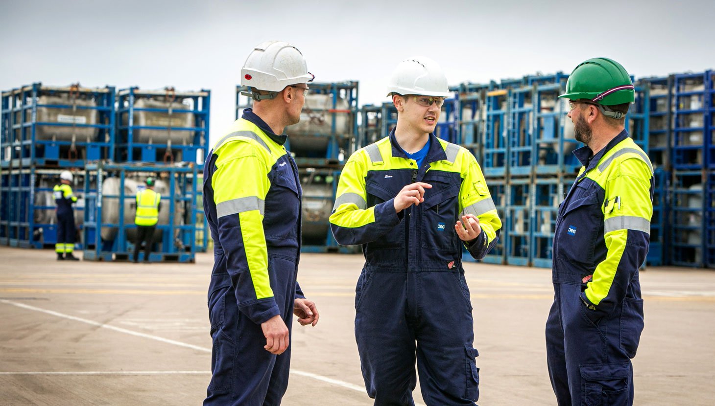 OEG Cairnrobin yard workers.