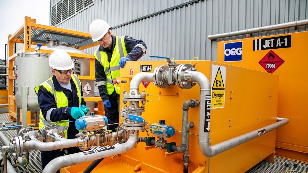 OEG's recently commissioned Helifuel Training System, located at their Cairnrobin, Aberdeen facility.