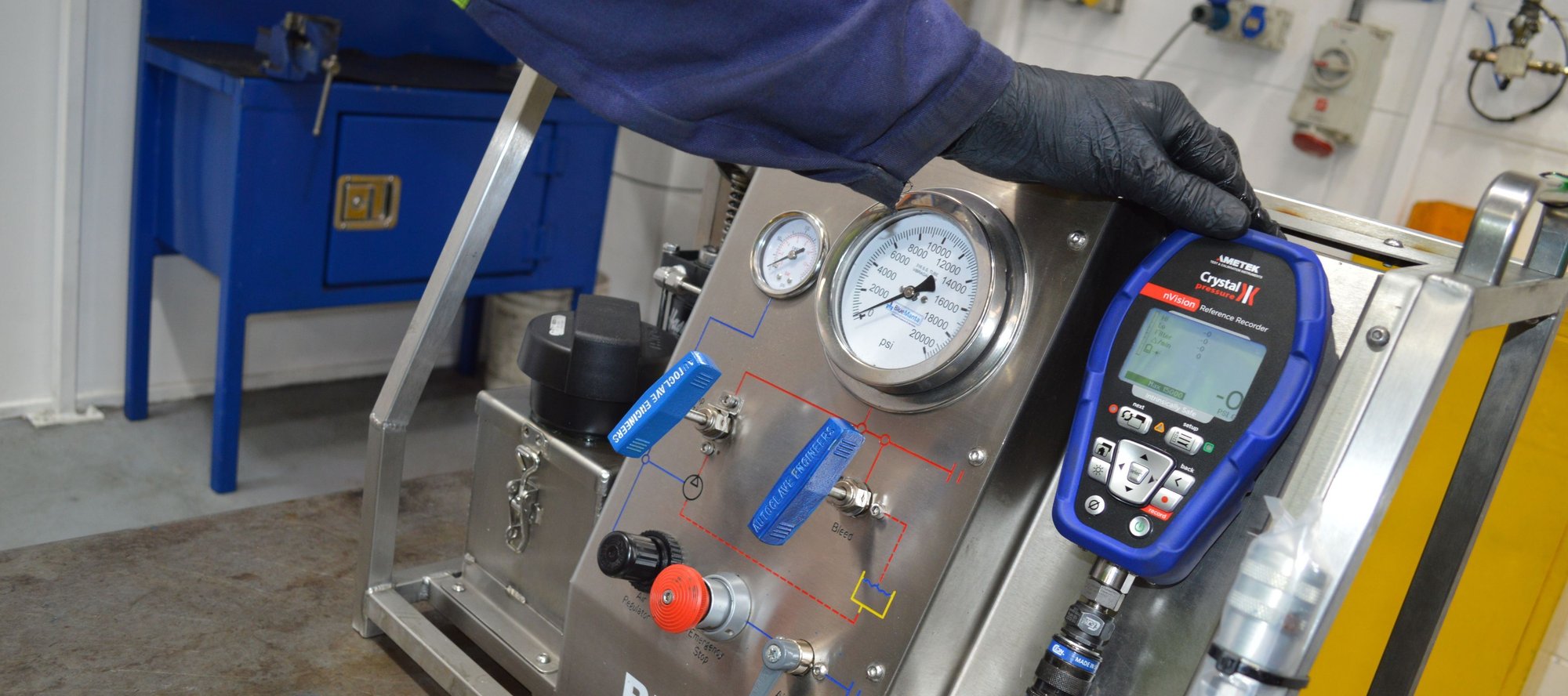 High pressure test equipment