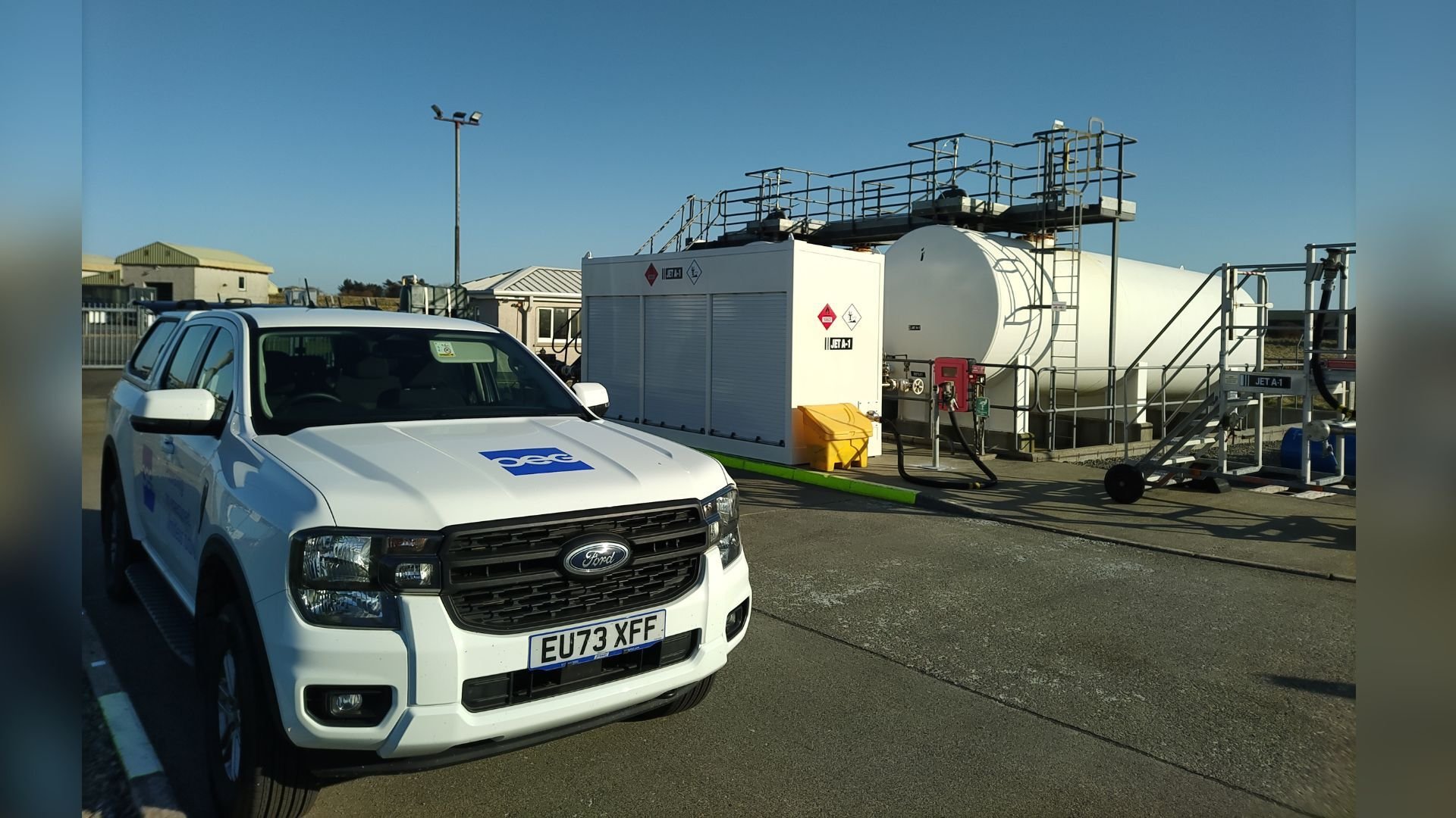 Completion of a new, modern bowser filling and sampling system for the tank farm at Stornoway Airport.