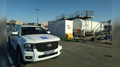 Completion of a new, modern bowser filling and sampling system for the tank farm at Stornoway Airport.