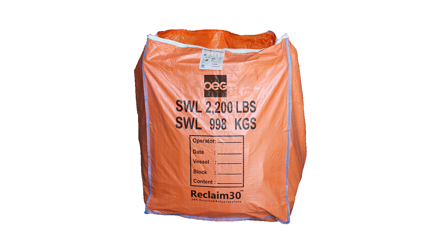 30% Recycled compactor bag